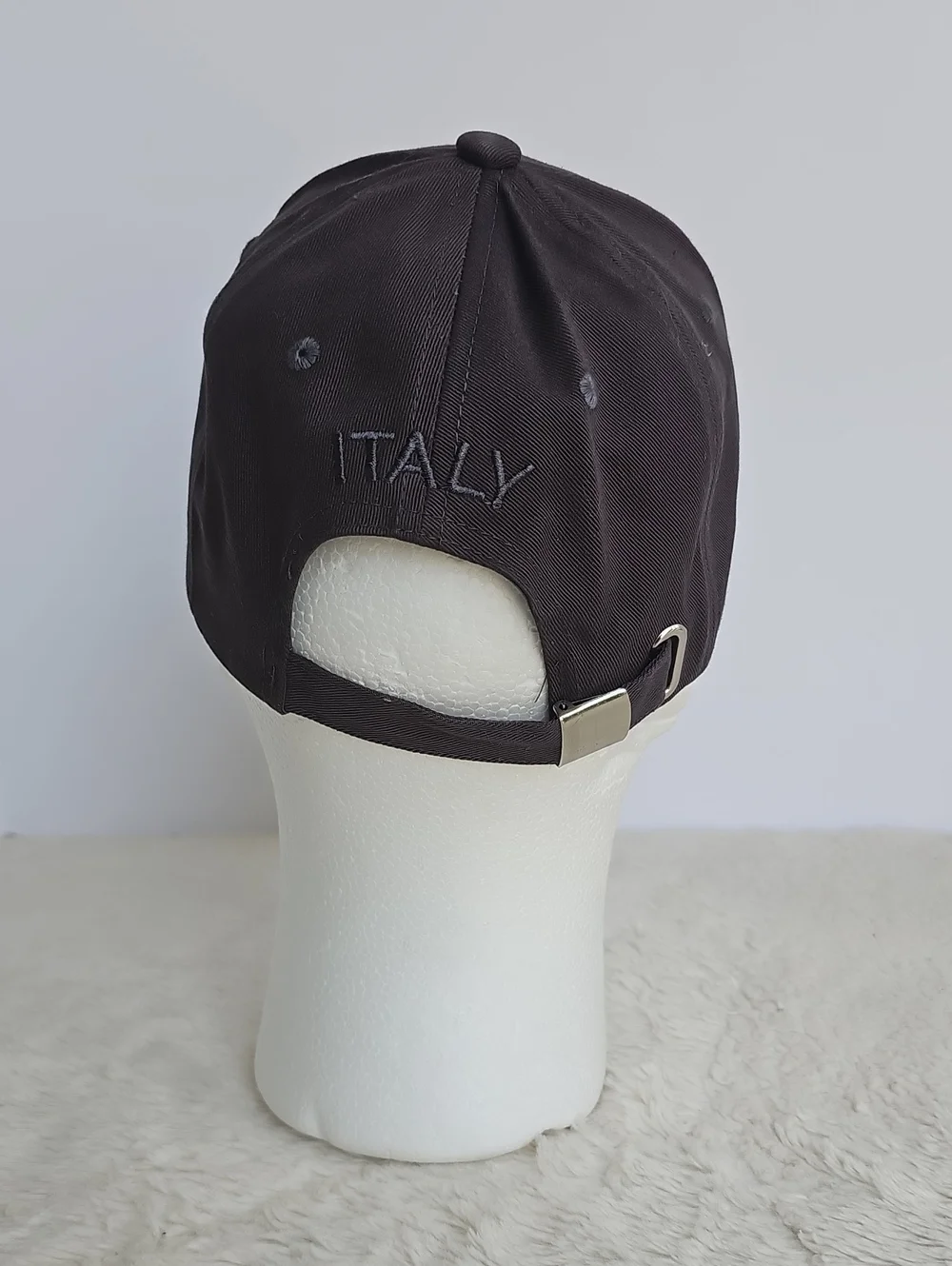 NWT Italian Flag Minimalist Embroidered Black Baseball Cap Hat